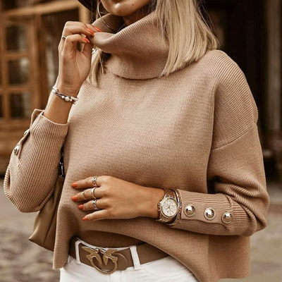 Emilia - Oversize Dzianinowy Golf